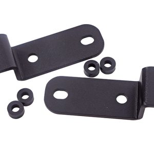 Dee Zee Driving/ Fog Light Mounting Bracket, Hood Cowl Mount, Powder Coated, Mounts One Light, Black, Steel, Set of 2 – DZ4613