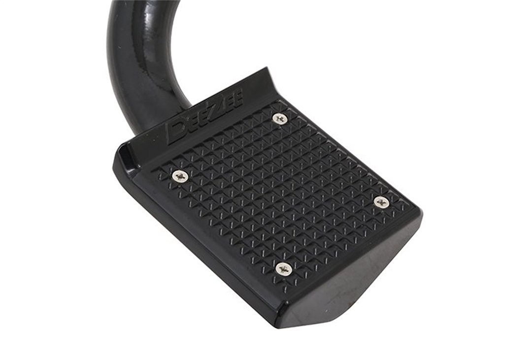 Dee Zee Truck Step, Bumper Step, Driver Side Bed Frame Mounted, Single, Flat Step, 300 Pound Capacity, Not Retractable, Powder Coated, Black – DZ6207S