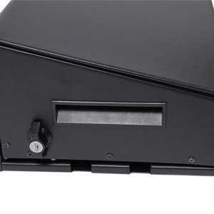 Dee Zee Under Seat Storage Unit, Under Rear Seat, 3 Compartments, Black, Steel, With Keys/ Mounting Hardware – DZ700