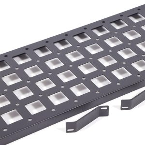 Dee Zee Molle Cargo Panel, Use to Store Flashlights/ Fire Extinguisher/ Jumper Cables, Under Seat Mount, Powder Coated, Black, Steel – DZ712