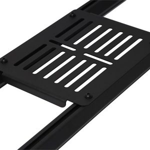 Dee Zee Bed Cargo Rack Side Rail Panel, Hex Series Overland, For Use with Hex Series Cab Racks, 12 Inch Length, Molle Style Cargo Mounts – DZ95030TB