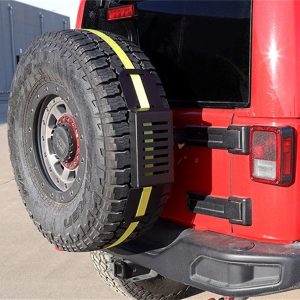 Dee Zee Spare Tire Accessory Mount, Use to Add Accessories to Spare Tire, Powder Coated, Textured Black, Steel, Single – DZ95040TB
