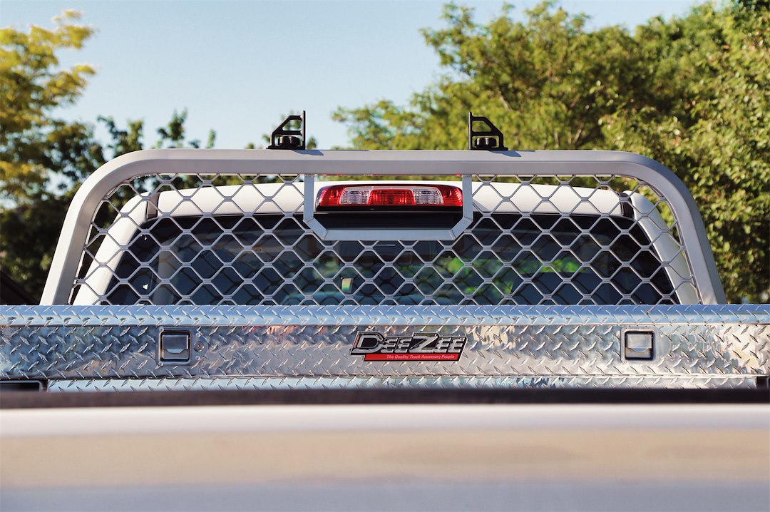 Dee Zee Headache Rack, Mesh, Powder Coated, Silver, Aluminum – DZ95072R
