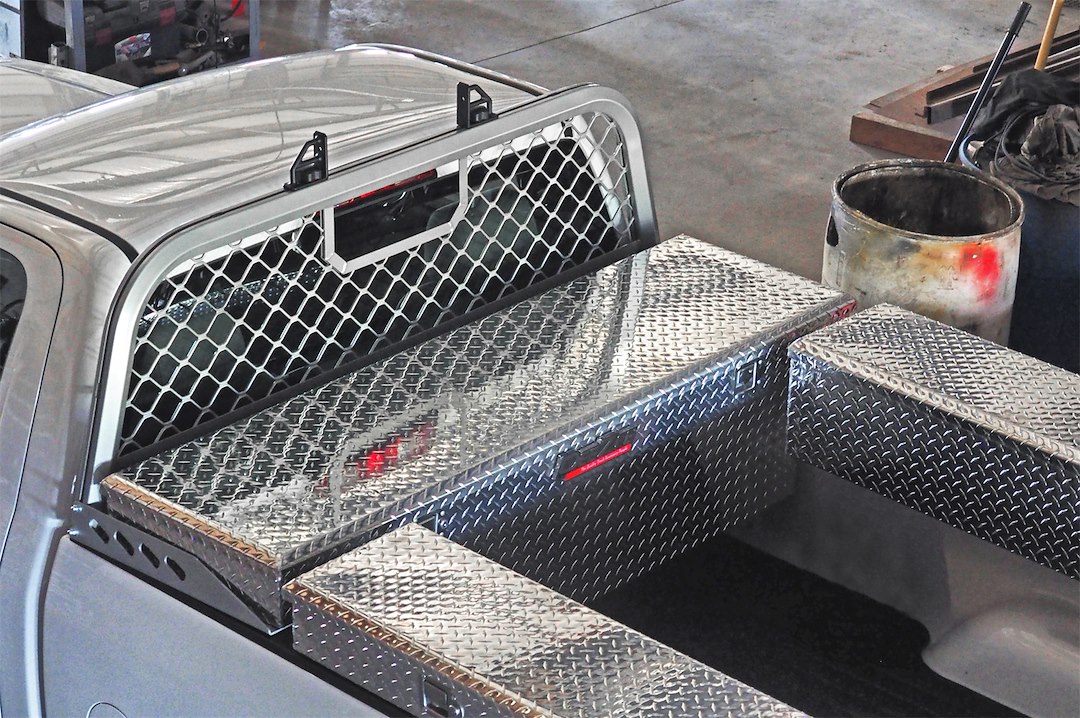 Dee Zee Headache Rack, Mesh, Powder Coated, Silver, Aluminum – DZ95072R