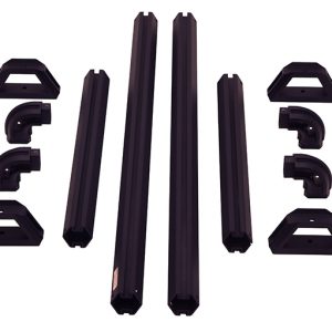 Dee Zee Roof Rack Platform Rails, Hex Series, For Use with Dee Zee Platform Racks, 49 Inch Length X 27 Inch Width – DZ732749PR4