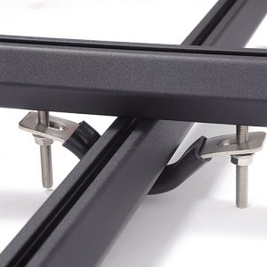Dee Zee Roof Rack Mounting Kit, For Use with Hex Series Platform Rack, Powder Coated, Black, Steel, 4 Clamps, With Mounting Hardware – DZ73PRCLAMP