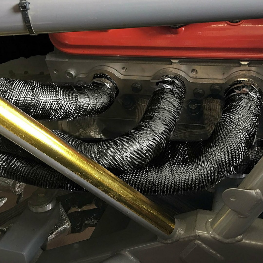 Design Eng Exhaust System Wrap, Titanium ™, 100 Foot Roll, 2 Inch Width, Black, Pulverized Lava Rock Stranded Fiber – 10002