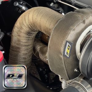Design Eng Exhaust System Wrap, Titanium, Two 50 Foot Roll X 2 Inch Width, Tan, Withstands 2500 Degree Fahrenheit Heat – 10095