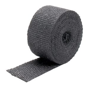 Design Eng Exhaust System Wrap, 25 Feet Roll, 2 Inch Width, Black, Glass Fiber – 10099