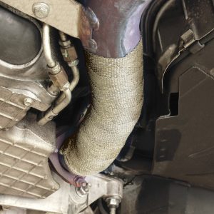 Design Eng Exhaust System Wrap, 100 Foot Roll, 6 Inch Width, Tan, Composite Fiberglass – 10104