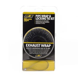 Design Eng Exhaust System Wrap, 25 Foot Roll, 2 Inch Width, Black, Glass Fiber – 10119
