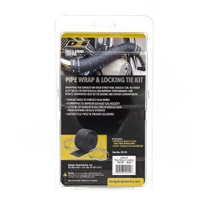 Design Eng Exhaust System Wrap, 25 Foot Roll, 2 Inch Width, Black, Glass Fiber – 10119