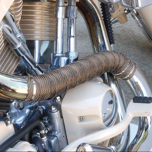 Design Eng Exhaust System Wrap, 25 Foot Roll, 2 Inch Width, Titanium – 10123