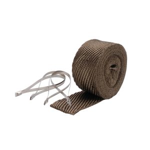 Design Eng Exhaust System Wrap, 25 Foot Roll, 2 Inch Width, Titanium – 10123