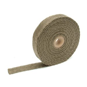Design Eng Exhaust System Wrap, Titanium ™, 50 Foot Roll, 1 Inch Width, Carbon Fiber, Lava Rock Fiberglass – 10126