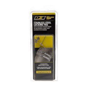 Design Eng Exhaust System Wrap Clamp, Locking Ties, 14 Inch Length, 100 Pound Tensile Strength, Withstands Up to 2500 Degree Fahrenheit – 10202
