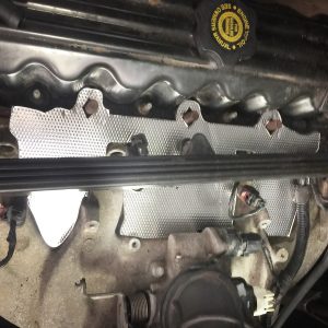 Design Eng Fuel Injector Heat Shield, Fits OE Fuel Rail and Injectors, High Temperature Glass Fiber Fabric with Aluminized Outer Skin – 10378