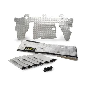 Design Eng Fuel Injector Heat Shield, Fits OE Fuel Rail and Injectors, High Temperature Glass Fiber Fabric with Aluminized Outer Skin – 10378