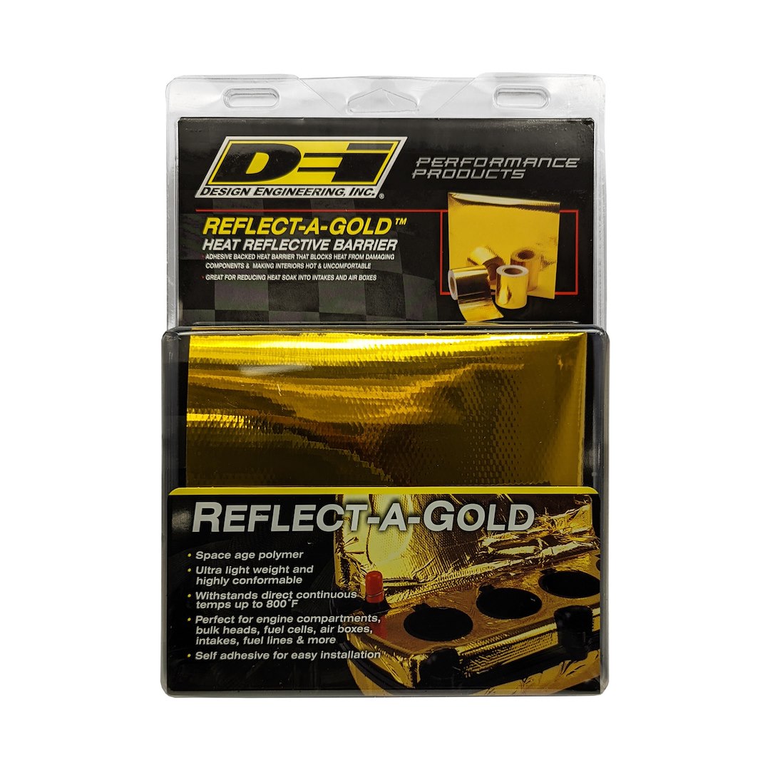 Design Eng Heat Shield Tape, Reflect-A-Gold ™, 24 Inch Length X 24 Inch Width X 0.0065 Inch Thick Sheet, 800 Degrees Fahrenheit Maximum – 10393