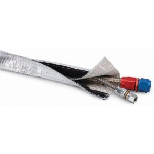 Design Eng Hose Heat Sleeve, Heat Shroud ™, 1/2 Inch to 1-1/4 Inch Inside Diameter, Uses Velcro to Install Over Hose, 3 Foot Length – 10405