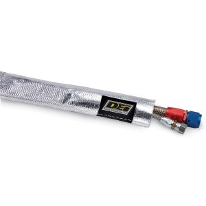Design Eng Hose Heat Sleeve, Aluminized Plug Wire Sheath, 3/4 Inch Inside Diameter, 6 Foot Length – 10409