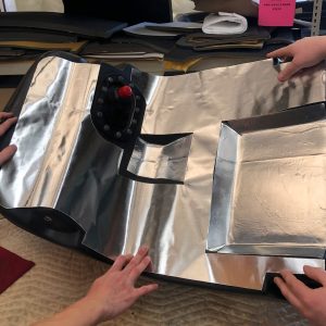 Design Eng Heat Shield Material, Reflect-A-Cool ™, 4 Foot Length X 3 Foot Width X 0.0057 Inch Thick, 2000 Degrees Fahrenheit Maximum – 10412