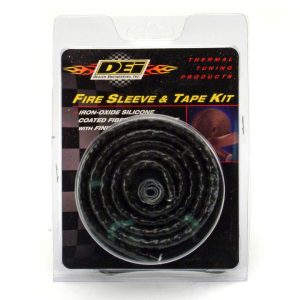 Design Eng Hose Heat Sleeve, Fire Sleeve ™, 3/8 Inch Inside Diameter, Slides Over Hose, 3 Foot Length, Black – 10470