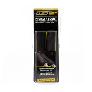 Design Eng Spark Plug Boot Heat Sleeve, Protect-A-Boots ™, 1 Inch Inner Diameter X 6 Inch Length, Set of 2, Black – 10511