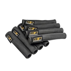 Design Eng Spark Plug Boot Heat Sleeve, Protect-A-Boots ™, 1 Inch Inner Diameter X 6 Inch Length, Set of 8, Black – 10512