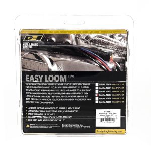 Design Eng Wire Loom, Easy Loom, To Protect Exposed Wires/ Hoses and Cables, 1/2 Inch Inside Diameter – 10653