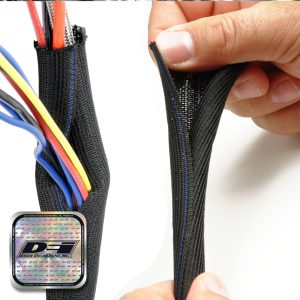 Design Eng Wire Loom, Easy Loom, To Protect Exposed Wires/ Hoses and Cables, 1-1/2 Inch Inside Diameter, 6 Foot Length – 10657