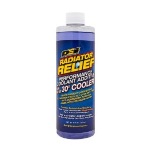 Design Eng Coolant Additive, Radiator Relief ™, Used with Anti-Freeze and Water, 16 Ounce Bottle, Single – 40200