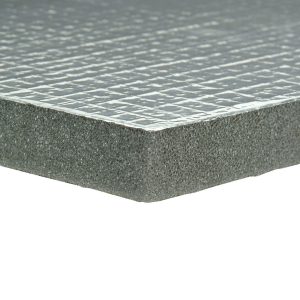 Design Eng Thermal Acoustic Insulation, 3/4 Inch Thick, Foam with Fiberglass Reinforced Reflective Aluminum Skin – 50130