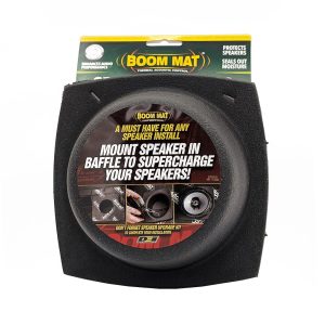 Design Eng Speaker Baffle, For Use with 6-1/2 Inch Diameter Speakers, 3-1/2 Inch Mounting Depth, Black, Polyethylene Foam – 50330