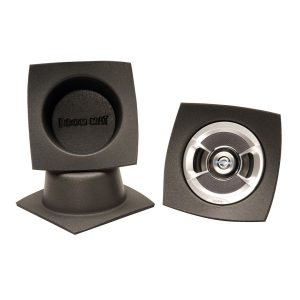 Design Eng Speaker Baffle, For Use with 6-1/2 Inch Diameter Speakers, 3-1/2 Inch Mounting Depth, Black, Polyethylene Foam – 50330