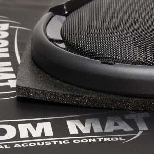 Design Eng Speaker Baffle, For Use with 6-1/2 Inch Diameter Speakers, 3-1/2 Inch Mounting Depth, Black, Polyethylene Foam – 50330
