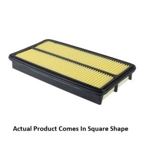 Denso Air Filter, Yellow, Paper, Square, 7.20 Inch Length X 6.61 Inch Width X 1.41 Inch Height – 143-3068