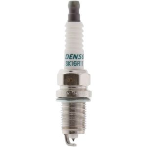 Denso Spark Plug, Iridium Long-Life, Resistor, Copper Electrode Core, Iridium Electrode Tip, 14 Millimeter Thread, 16 Millimeter Hex – 3324
