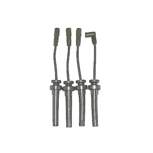 Denso Spark Plug Wire Set, OE-Replacement, Black, 7 Millimeter Wire Outside Diameter, Silicone Jacket, 180 Degree Spark Plug Boots – 671-4084