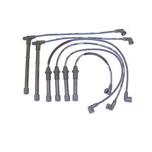 Denso Spark Plug Wire Set, OE-Replacement, Black, 7 Millimeter Wire Outside Diameter, Silicone Jacket, 90 Degree Spark Plug Boots – 671-6196