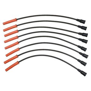 Denso Spark Plug Wire Set, OE-Replacement, Black, 8 Millimeter Wire Outside Diameter, Silicone Jacket – 671-8173