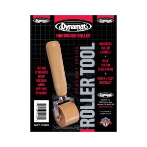 Dynamat Application Roller, Dyna-Roller ™, Plain Roller, 1.125 Inch Width, Straight Handle, Hardwood Roller and Handle, Single – 10005