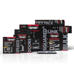 Dynamat Sound Dampening Kit, Xtreme, Wedge Pak, 0.60 Inch Thick Butyl with 0.004 Inch Thick Aluminum Face, 32 Inch Length X 18 Inch Width – 10425