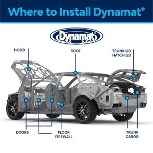 Dynamat Sound Dampening Kit, Xtreme, Bulk Pak, 0.060 Inch Thick Butyl with 0.004 Inch Thick Aluminum Face, 32 Inch Length X 18 Inch Width – 10455