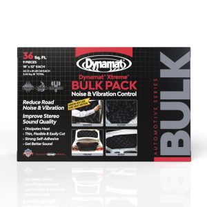 Dynamat Sound Dampening Kit, Xtreme, Bulk Pak, 0.060 Inch Thick Butyl with 0.004 Inch Thick Aluminum Face, 32 Inch Length X 18 Inch Width – 10455