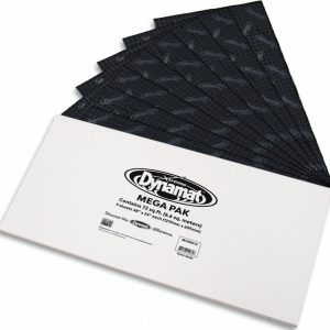Dynamat Sound Dampening Kit, Xtreme, Mega Pak, 0.060 Inch Thick Butyl with 0.004 Inch Thick Aluminum Face, 48 Inch Length X 24 Inch Width – 10465