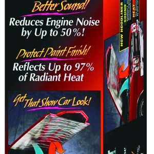 Dynamat Hood Insulation Pad, The Hoodliner ®, Thermal Acoustic, Universal Fit, 32 X 54 Inch, 3/4 Inch Thick, Foam with Aluminized Skin – 11905