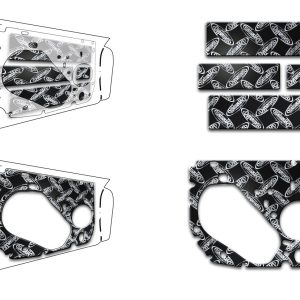 Dynamat Sound Dampening Kit, Xtreme, Door Kit, 1/16 Inch Thickness, Butyl Rubber with Aluminum Constraining Layer, Custom Cut – XFO F14 D