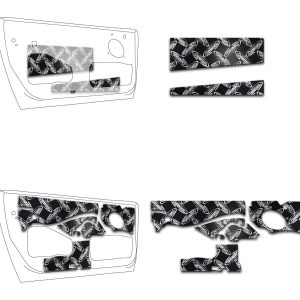 Dynamat Sound Dampening Kit, Xtreme, Door Kit, 1/16 Inch Thickness, Butyl Rubber with Aluminum Constraining Layer, Custom Cut – XFO M5 D