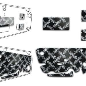Dynamat Sound Dampening Kit, Xtreme, Door Kit, 1/16 Inch Thickness, Butyl Rubber with Aluminum Constraining Layer, 10 Sheets, Custom Cut – XMO LC D